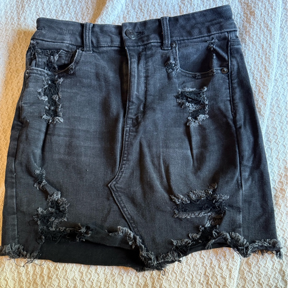 American Eagle Outfitters Charcoal Denim Shorts
